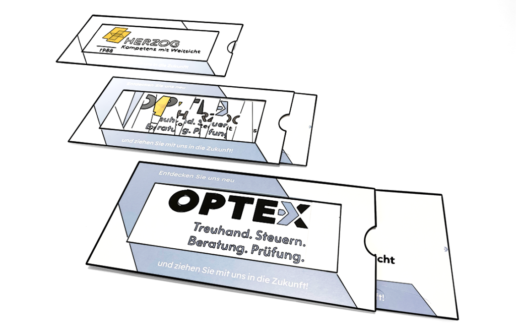 Mailing Karte OPTEX