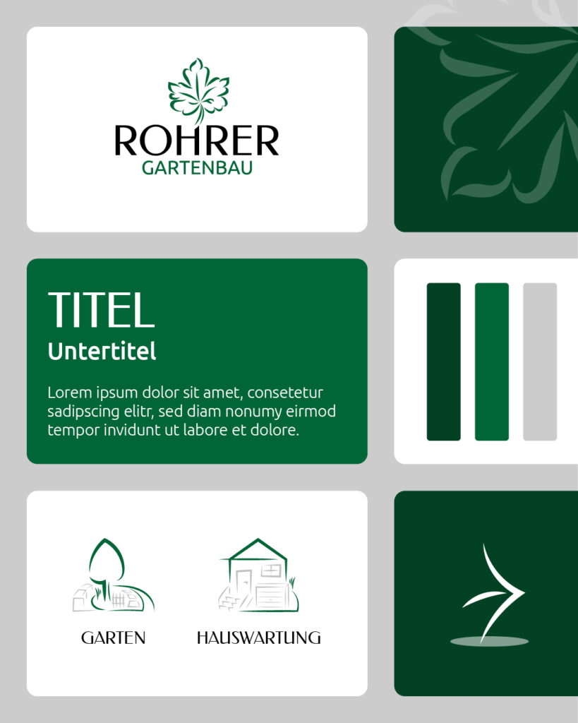 Rohrer Gartenbau Corporate Design