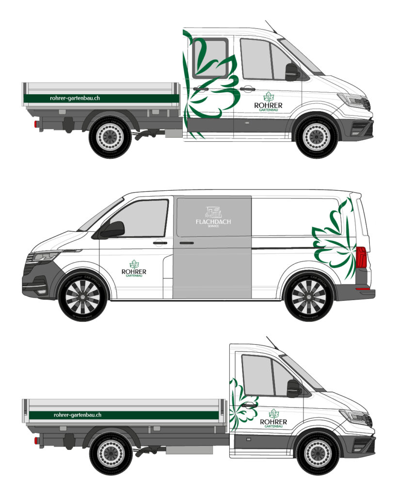 Rohrer Gartenbau Autobeschriftung