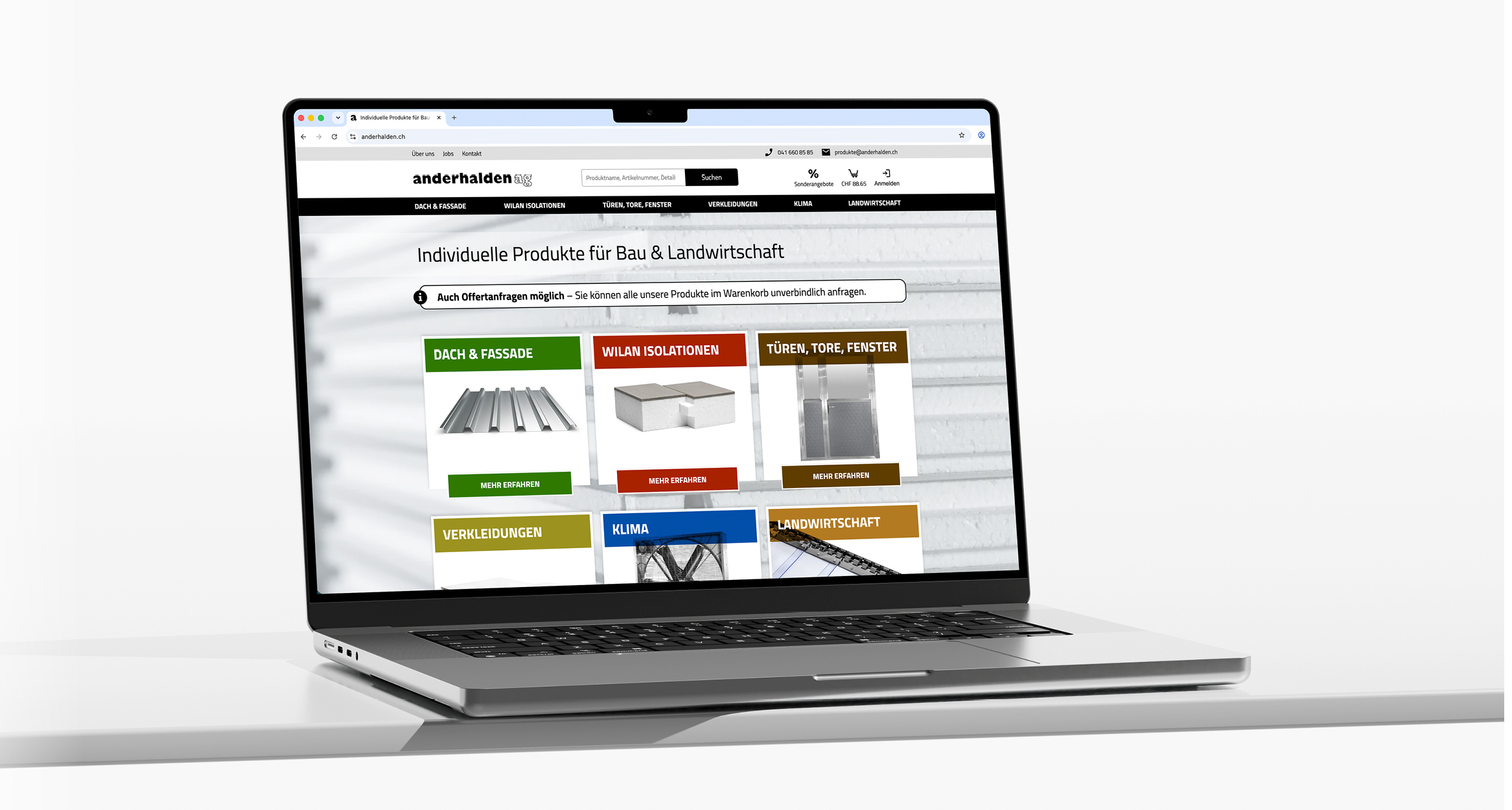 Website Header Anderhalden