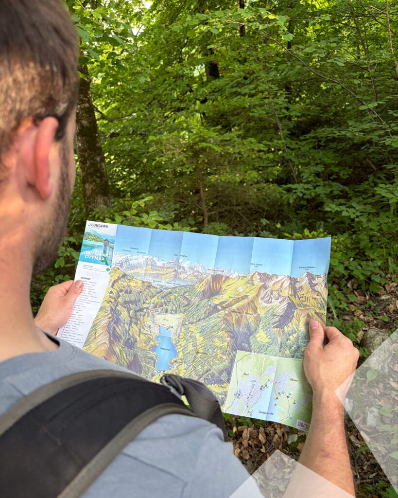 Gemeinde Lungern Wanderkarte